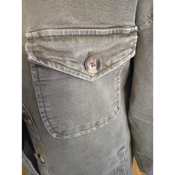 Aerie LumberJane Army Jacket Womens SMALL Olive Green Oversized - Picture 6 of 9
